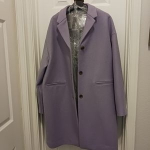 NWT Everlane Cocoon Coat - sz 10 - lavender